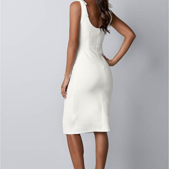 VENUS Lace Up Detail Sleeveless Dress, BLACK, Size XS (2) - Picture 4 of 9